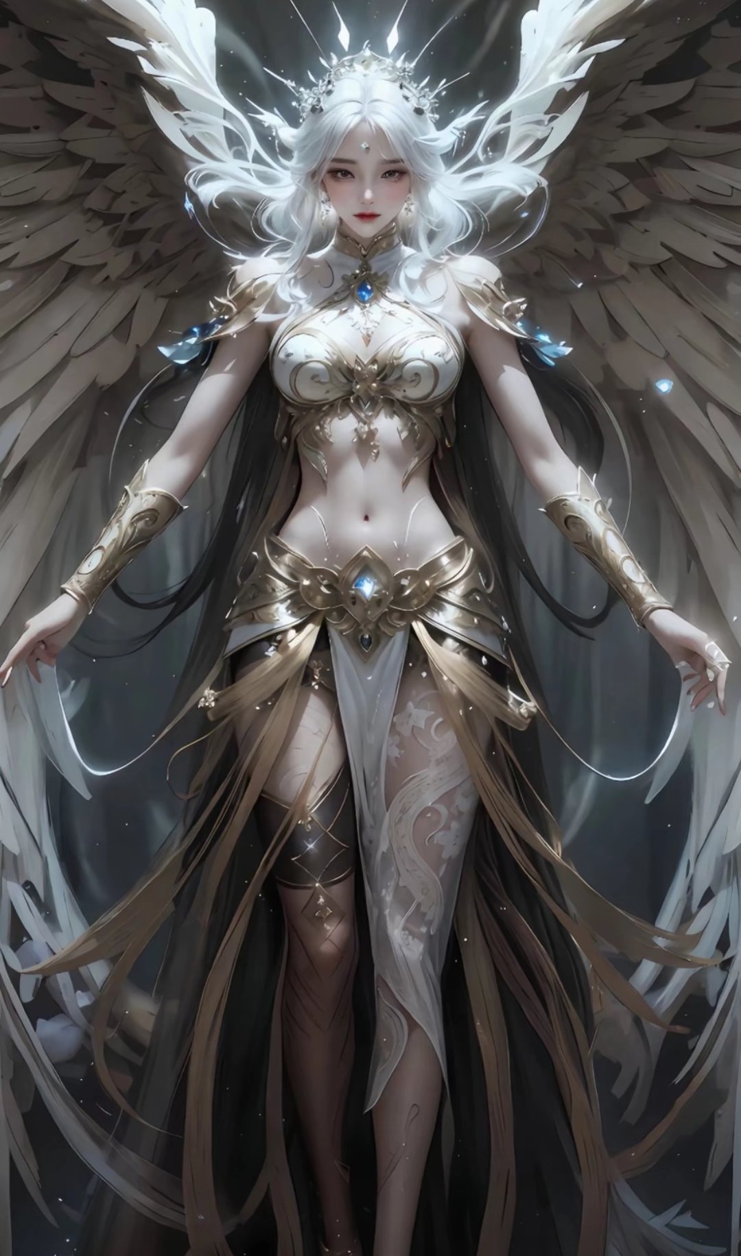 天使下凡 #ai# #高清壁纸