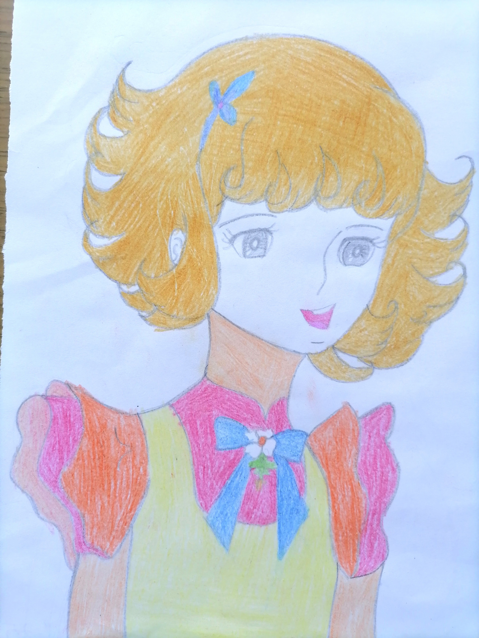 彩铅画 #日本动画花仙子  系列