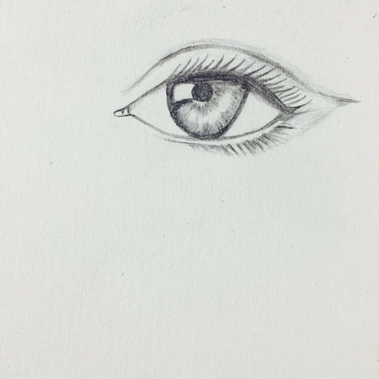 铅笔画  #眼睛教程  #素描画          人物眼睛画法素描练习,眉毛没