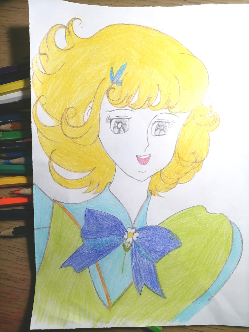 绘画 #日本动画花仙子    再画彩铅画花仙子!