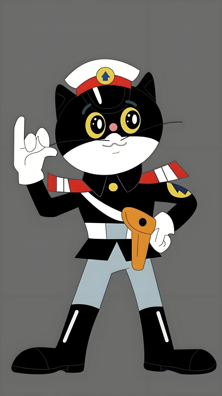 禅机堂青春回忆之黑猫警长.眼睛瞪得像铜铃,射出闪电般的精明.