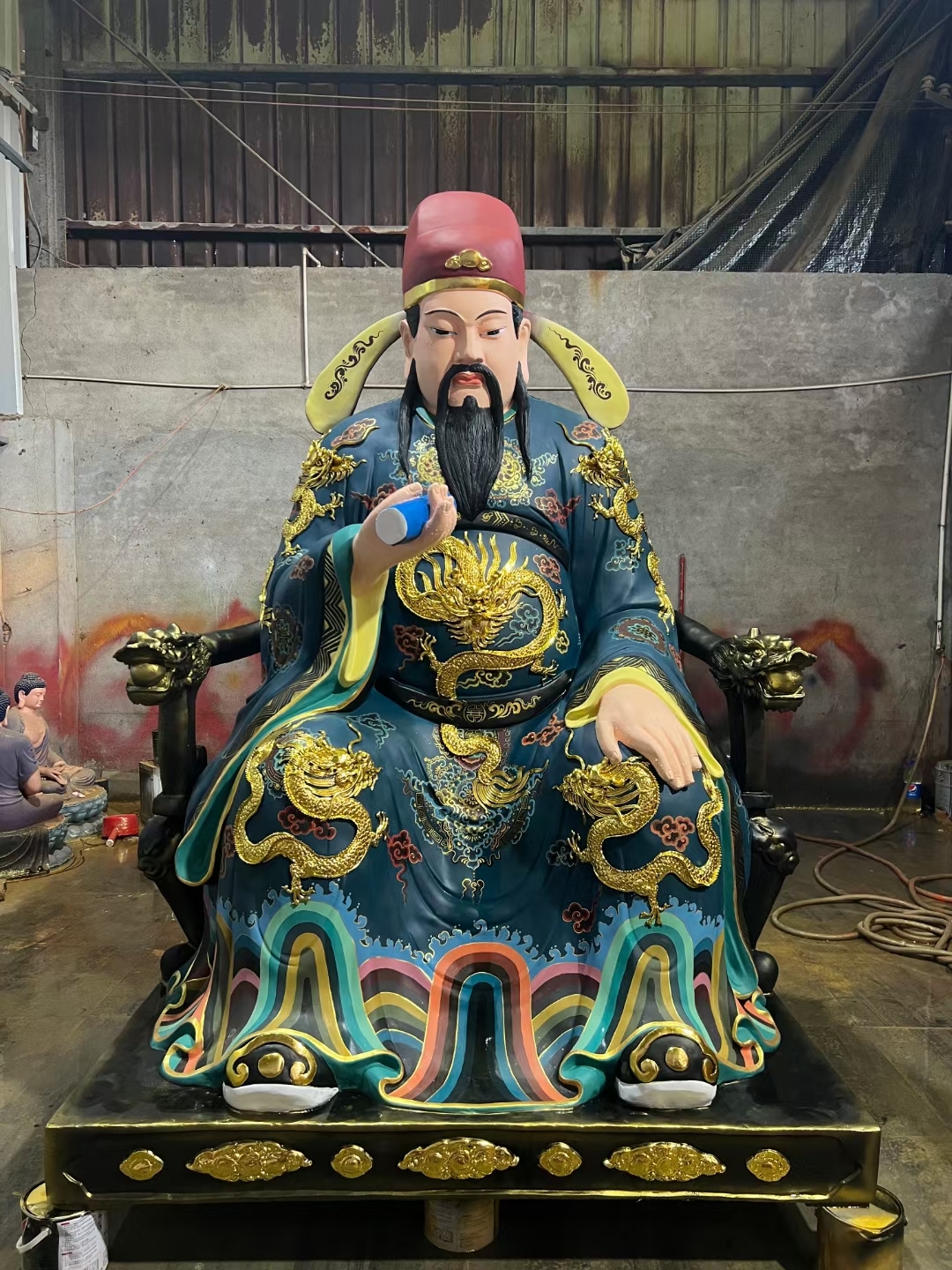 文昌帝君黄铜材质制作完成 来图可定制各种材质的神像雕塑大小尺寸均