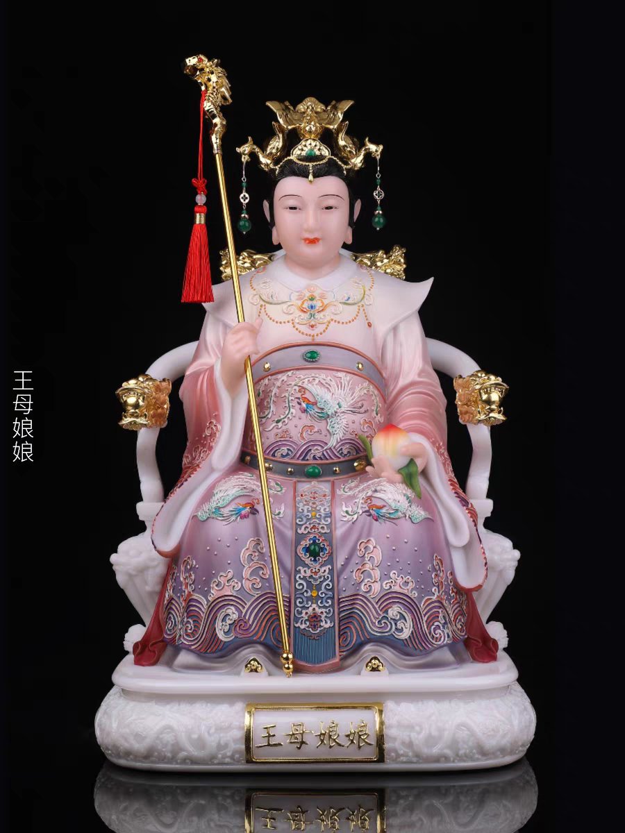 玉帝王母神像玉皇大帝王母娘娘像体佛像家用工艺品家居精致家摆件 来