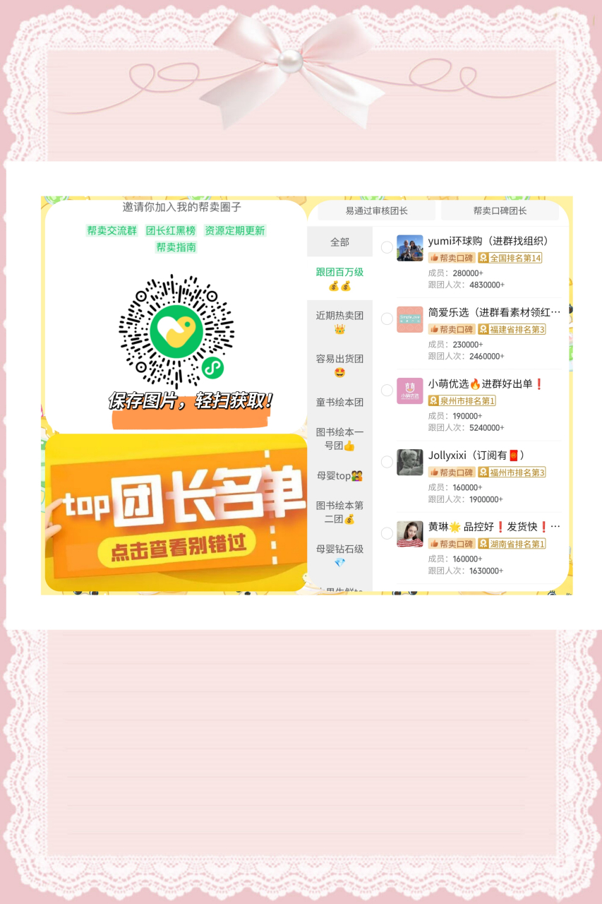 快团团hg趣趣团帮卖二维码?趣趣团大团长怎么申请帮卖?