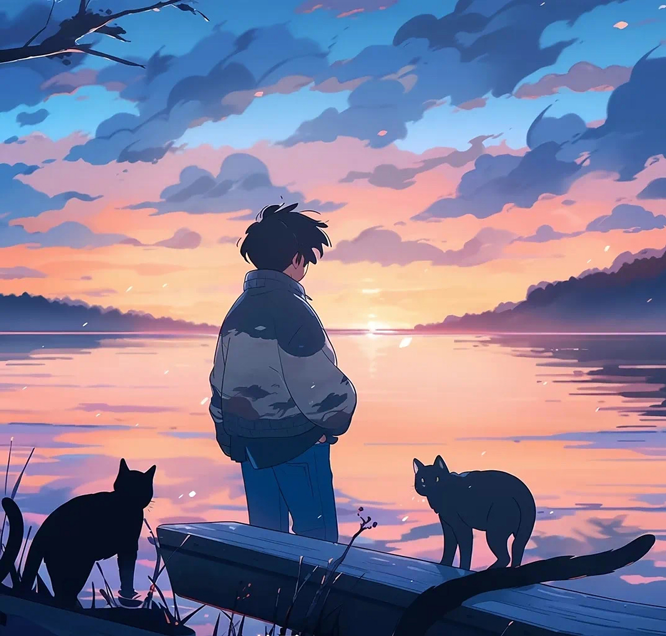 氛围感动漫男头| 眼里有诗,自在远方