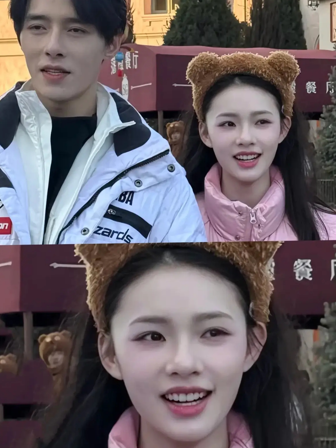 林允现在变得好美啊!在合照里美的好突出!小 脸是白里透粉的好嫩啊!