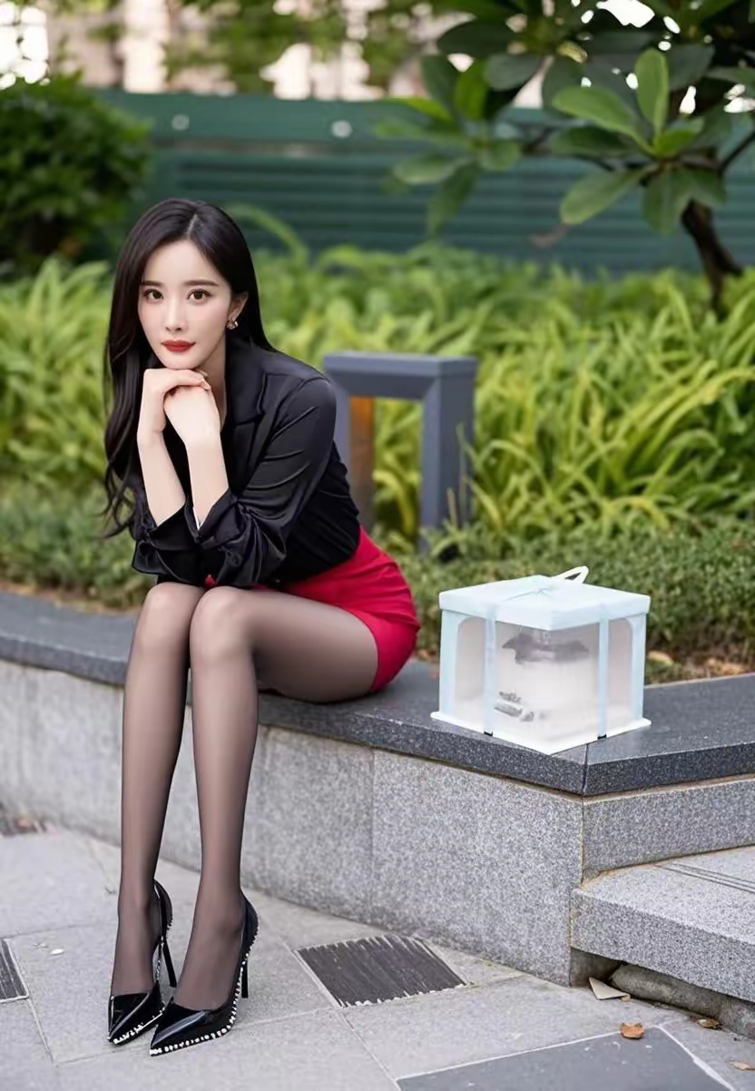 杨幂超短裙造型杀疯!