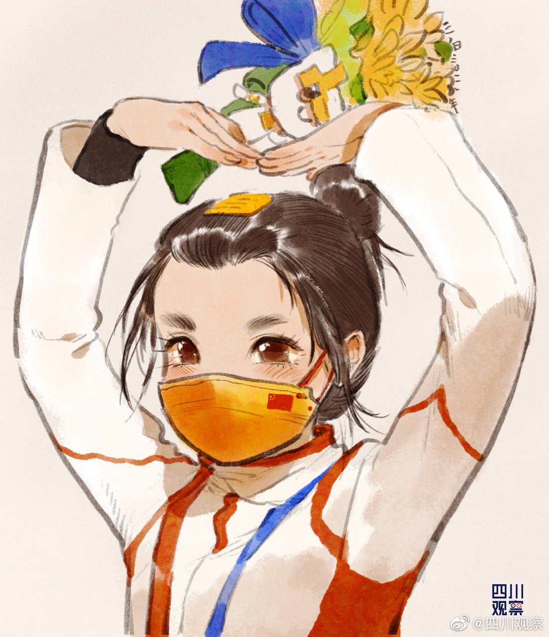 【甜萌可爱#漫画版杨倩#】↓↓ ★#东京奥运会# 【甜萌可爱!