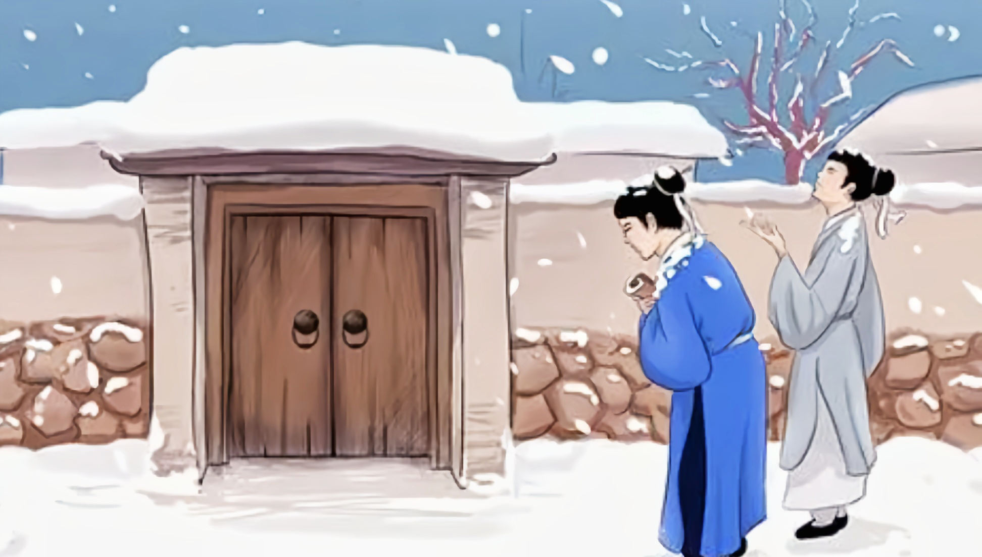 程门立雪:一场关于尊师重道的风雪考验☃️✨  😮风雪交加的