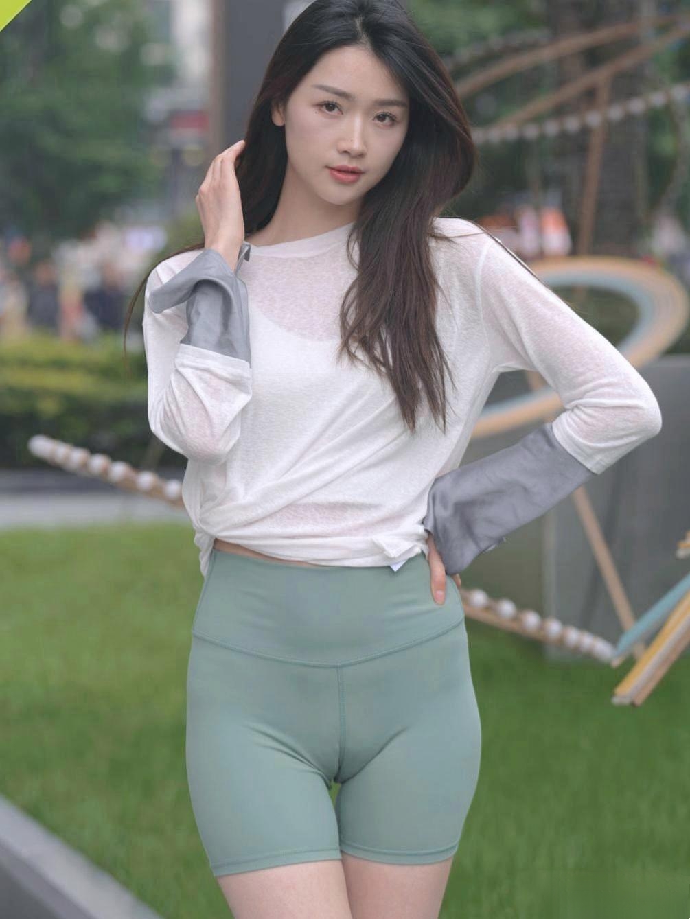 遇见好身材# #紧身瑜伽短裤