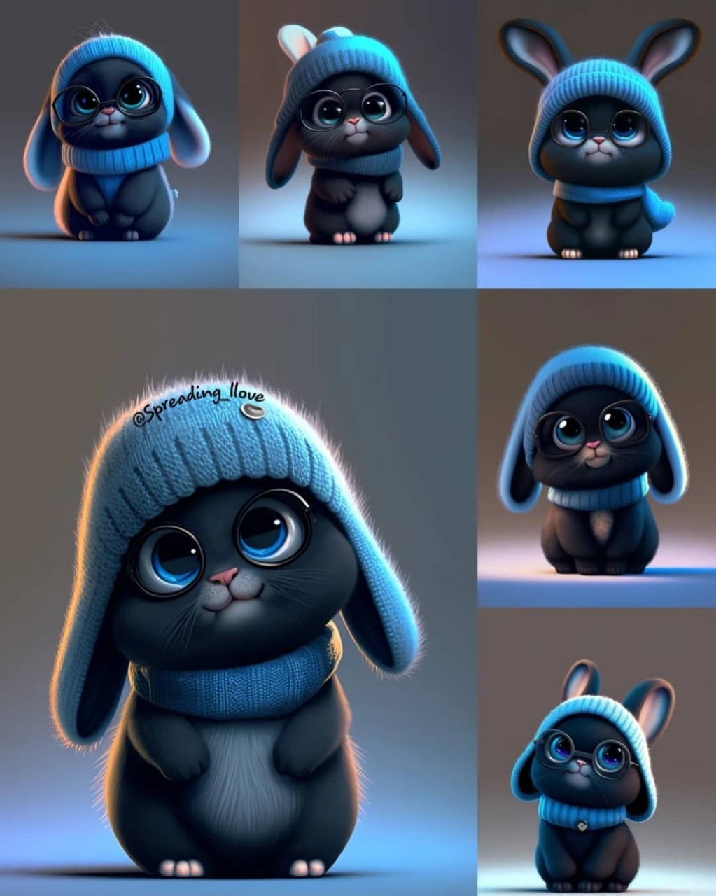 black kitten bunny 实在是太喜欢了,所以忍不住分享给你们