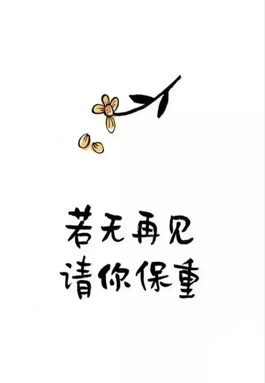 若无再见 请你保重