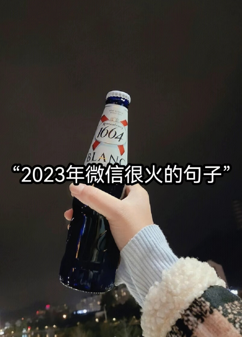 2023年微信很火的句子