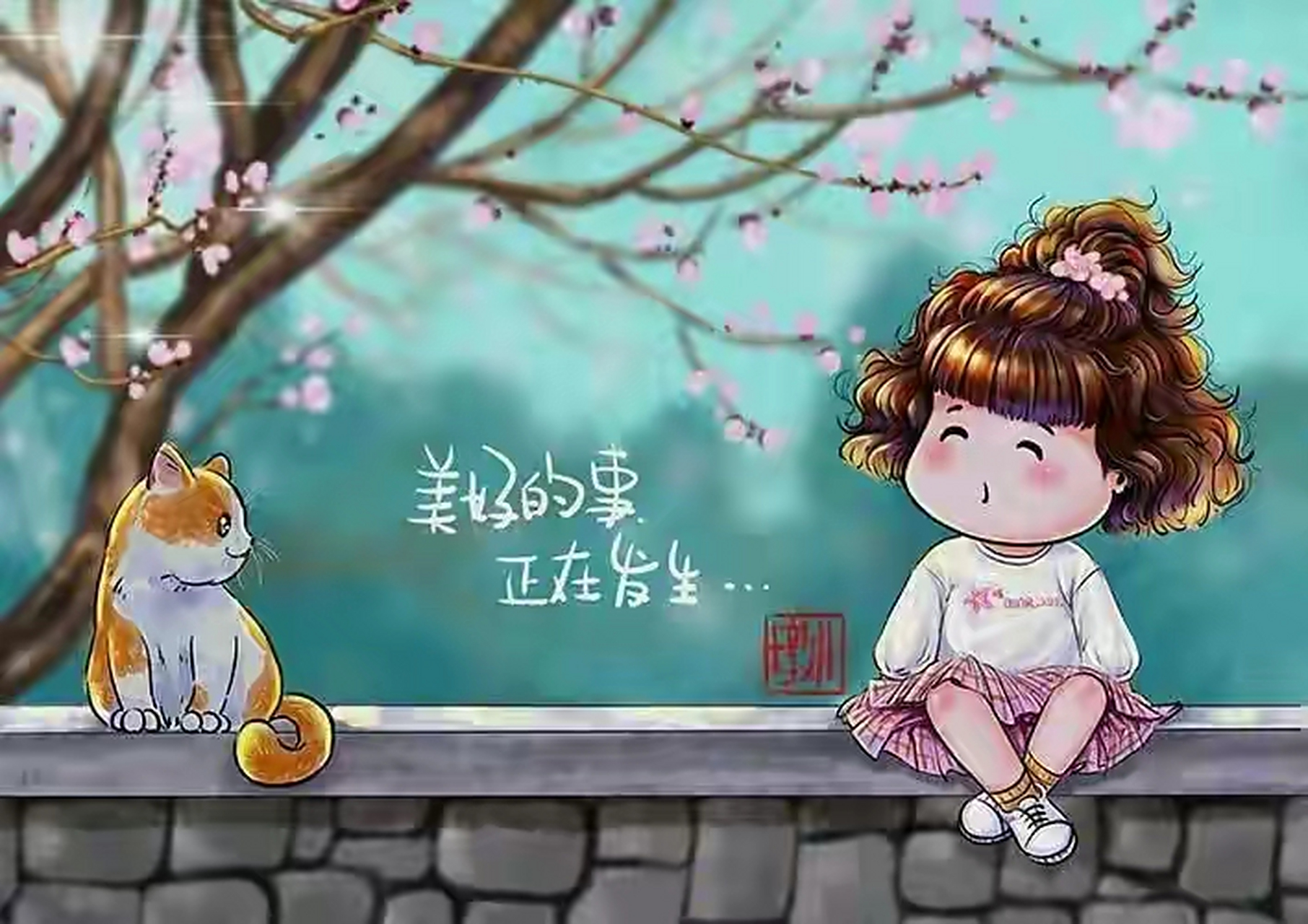 治愈系插画,胖不墩儿