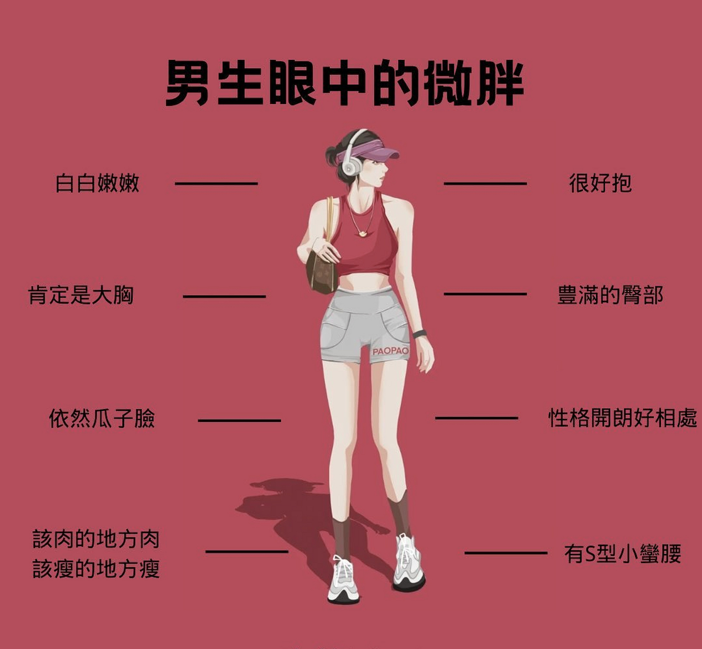 男生眼中的微胖
