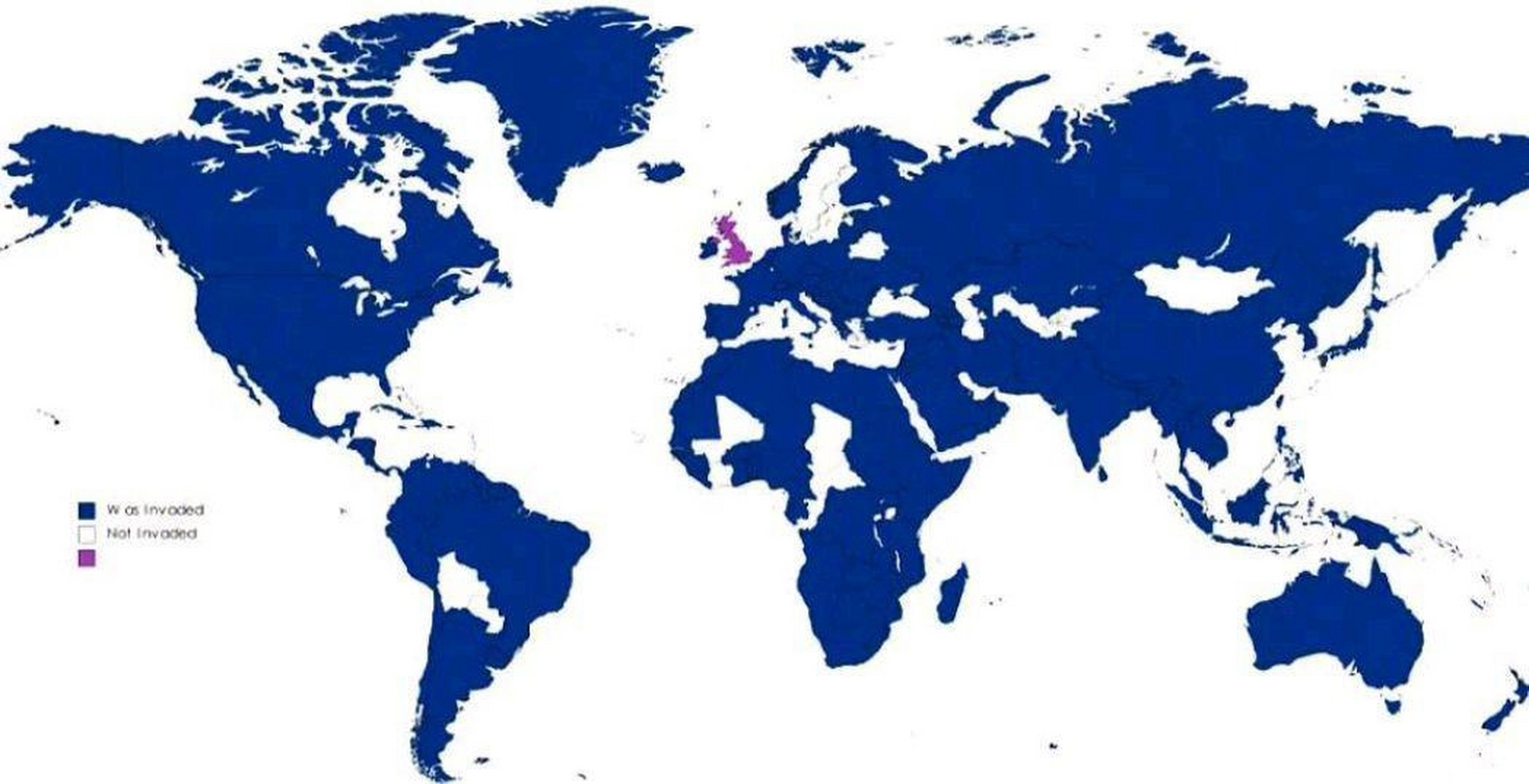 不!是被英国入侵过的国家…  基本跟世界地图差不多了.是吧.