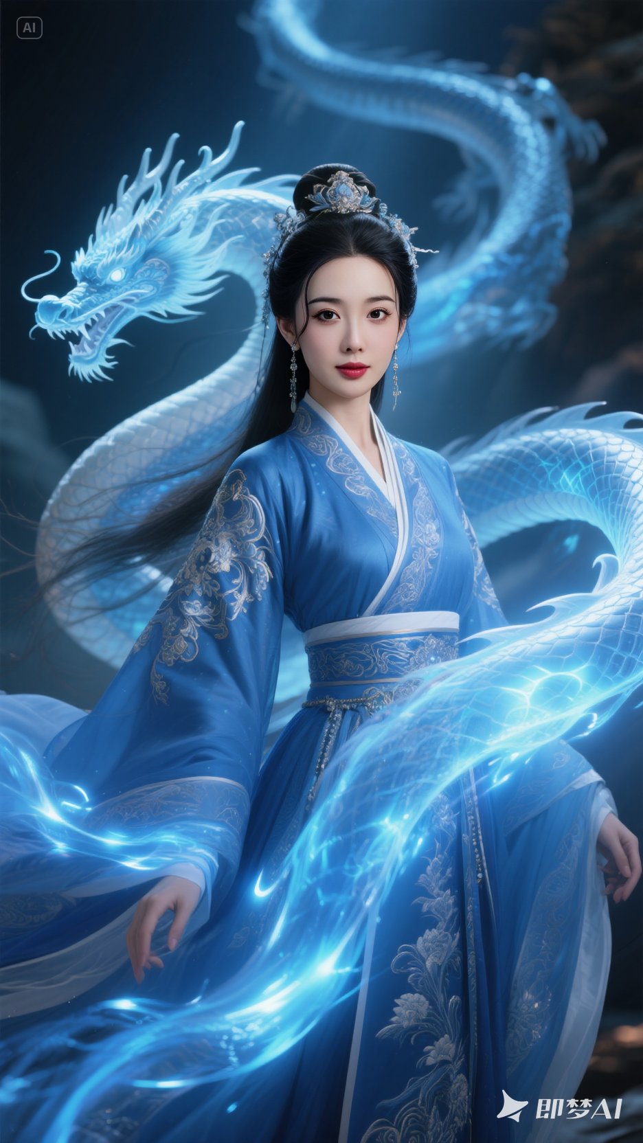 穿越千年幻境,与龙共舞的梦境,我仿佛就是那蓝衣仙子