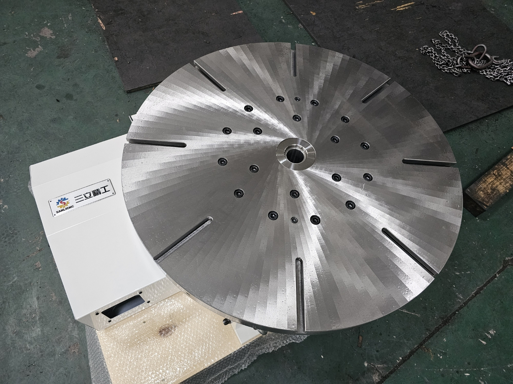 三立精工大型第四轴转台数控分度盘旋转工作台