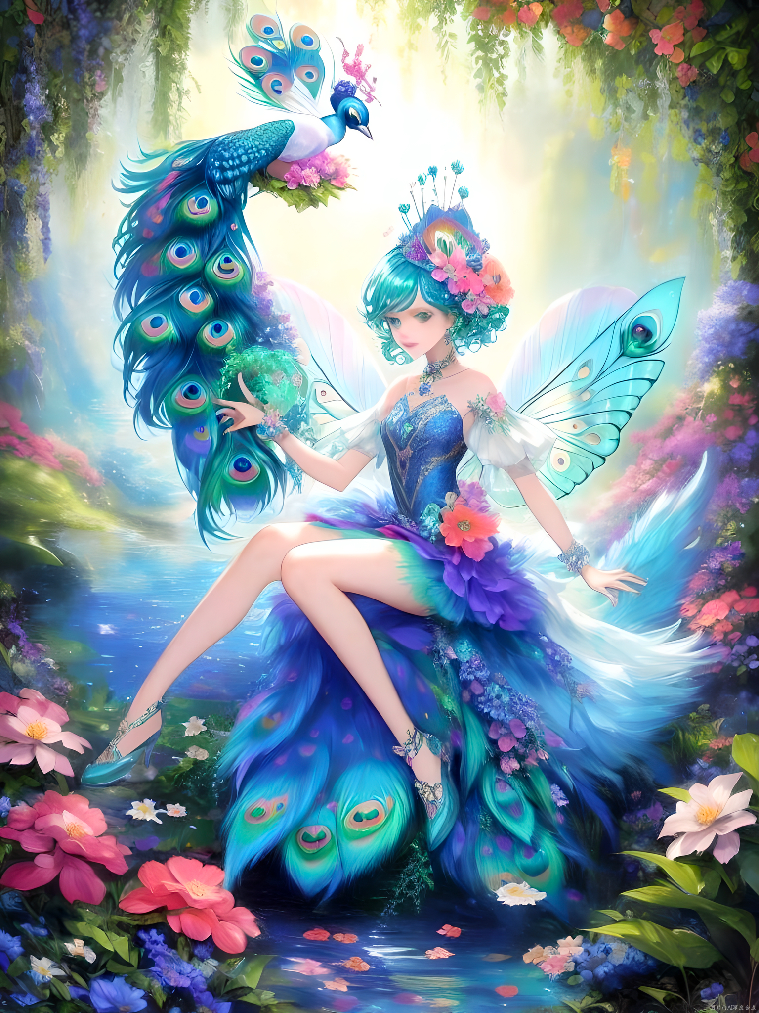 在这片梦幻的世界里,孔雀仙子以最美的姿态,向我们展示了大自然的魅力