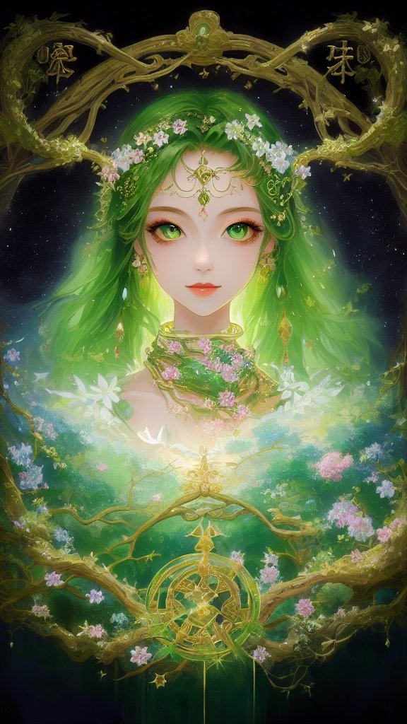 她身穿金色的铠甲,头戴金色的王冠,仿佛是一位来自遥远星球的公主