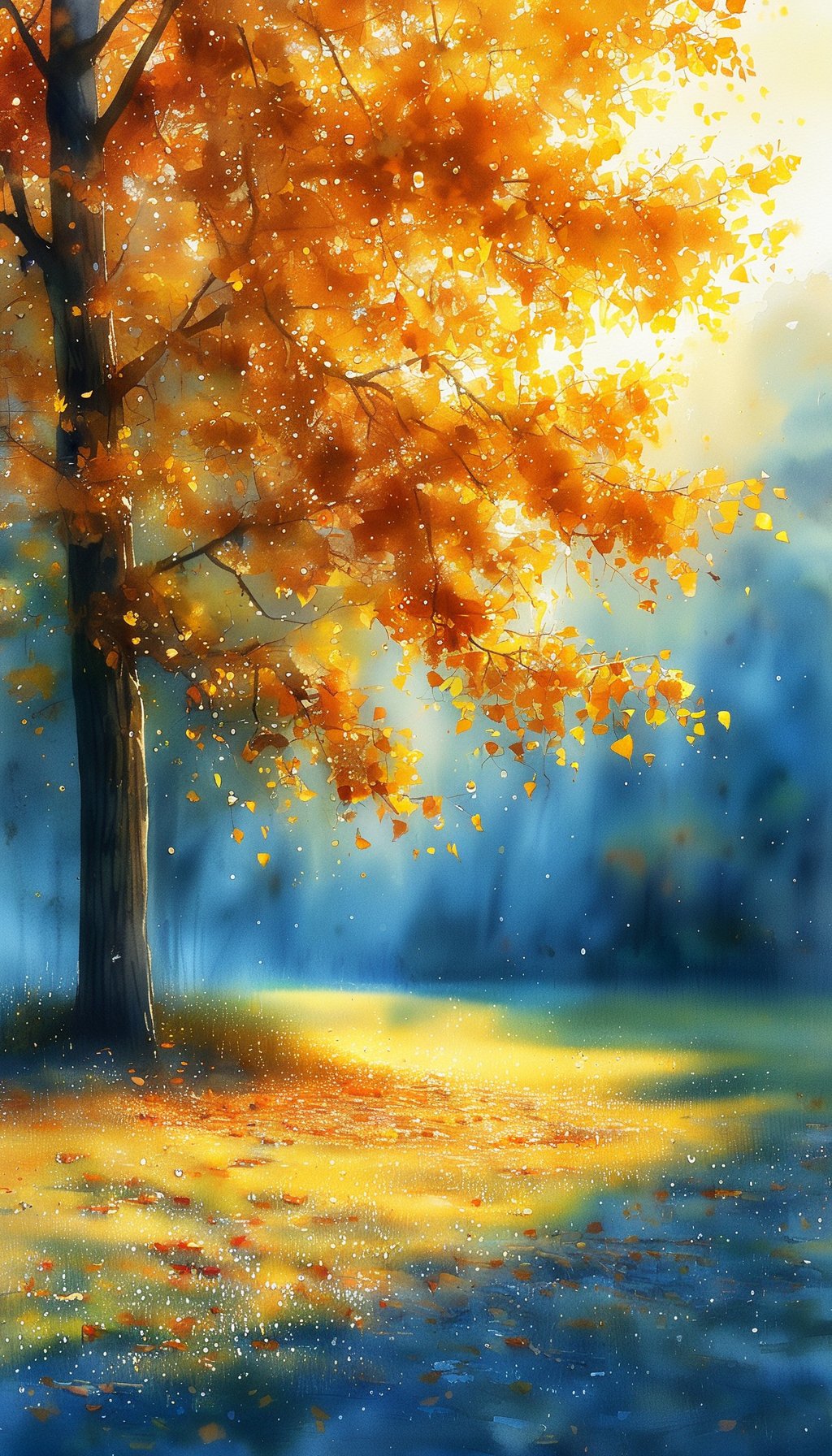 白露秋色风景合集# 秋天的气息,漫步在铺满落叶的小径,阳光洒在脸上