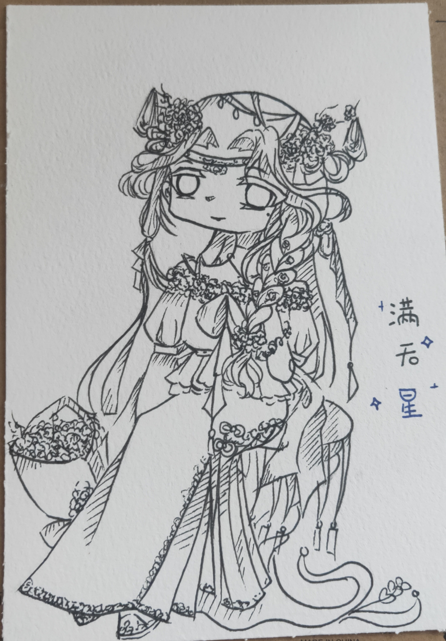 花朵拟人# 满天星拟人 『满天星的花语是真心喜欢,梦境,青春,思念』