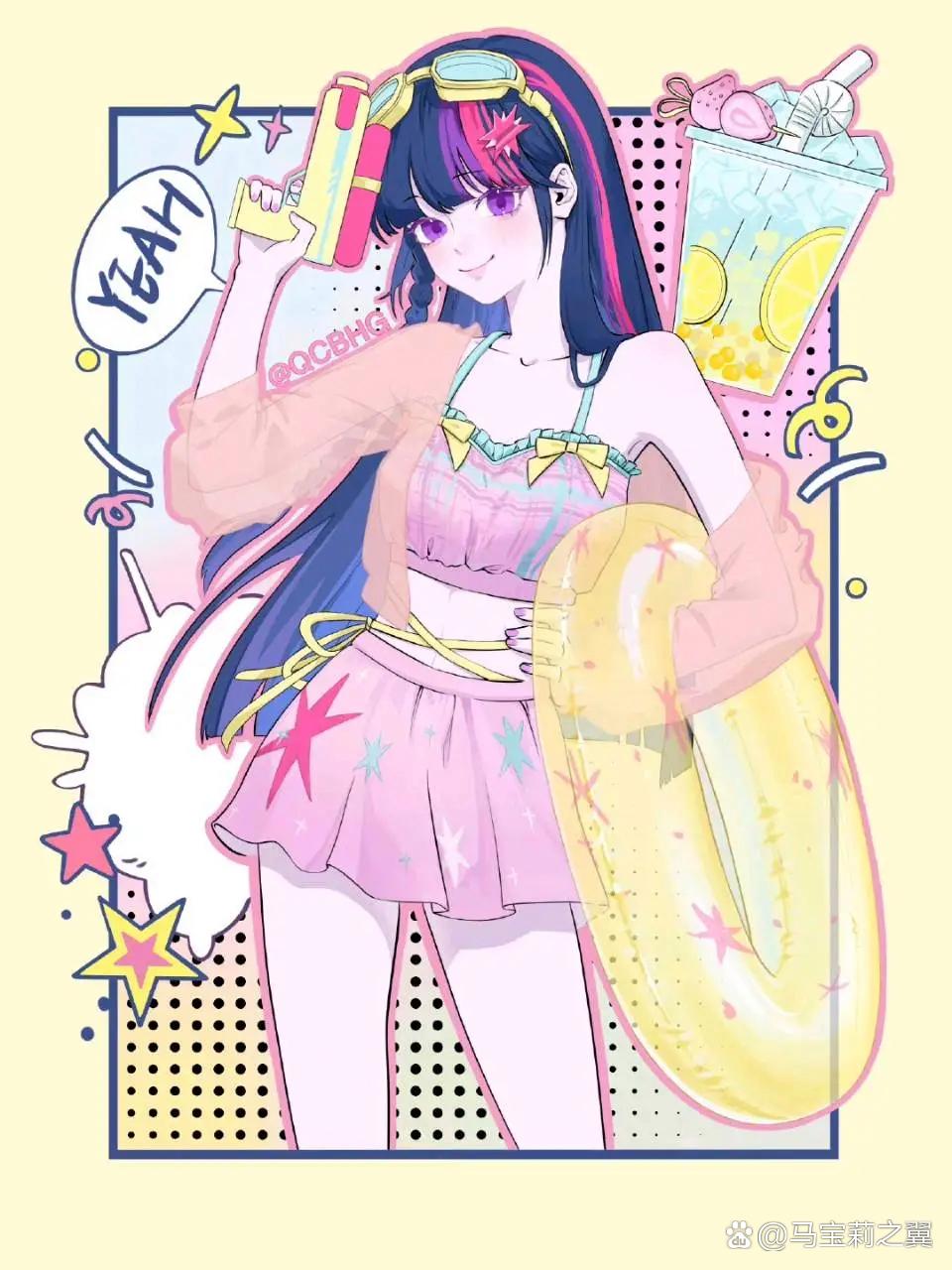 小马宝莉团泳衣套装来啦.