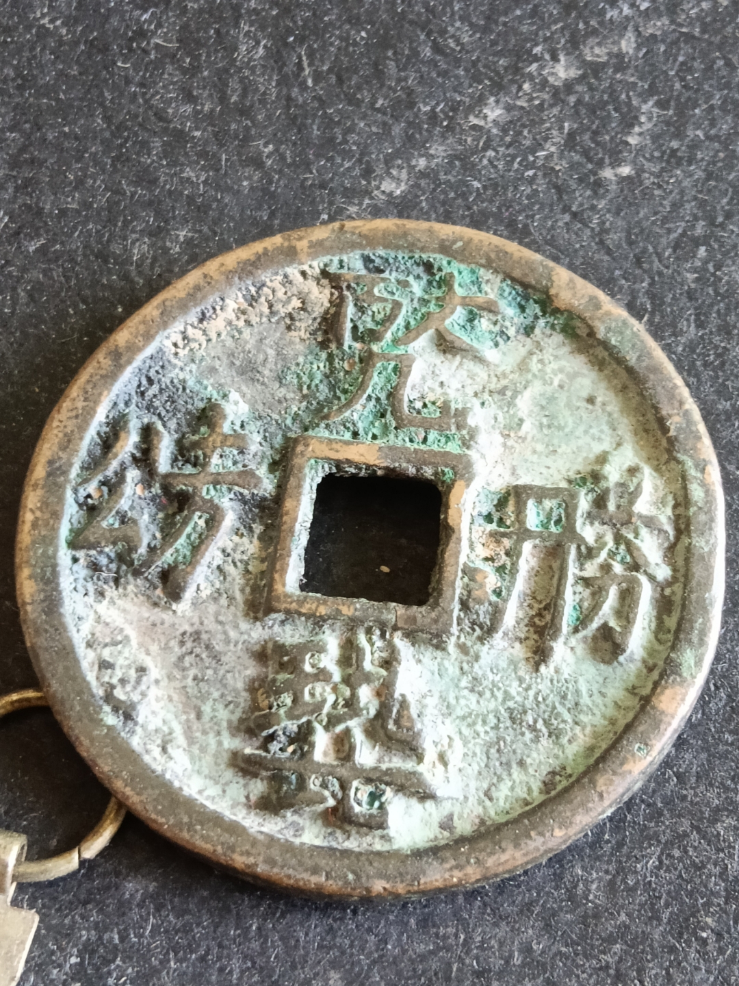 希望懂西夏文的学者专家老师指点帮助#告诉我这枚古钱二佛钱币文字