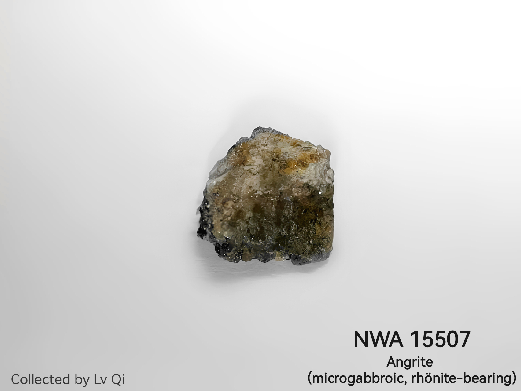 【星石·藏品】特殊而罕见的钛辉无球粒陨石——nwa 15507陨石 #陨石