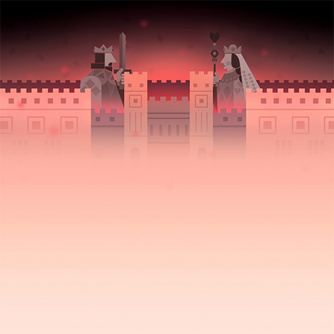 滚动的天空扑克关卡背景图 #滚动的天空