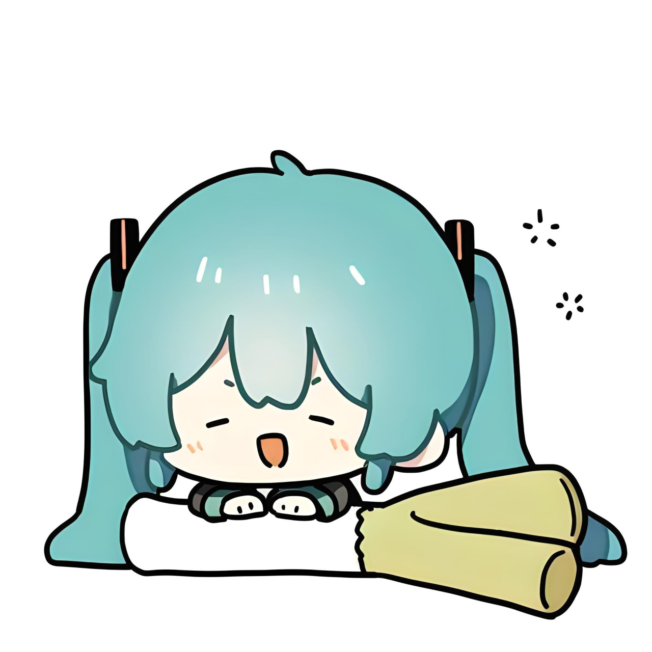 初音未来布娃娃表情包图片