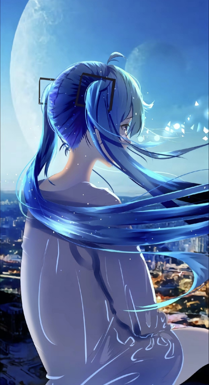 初音未来蓝色图片