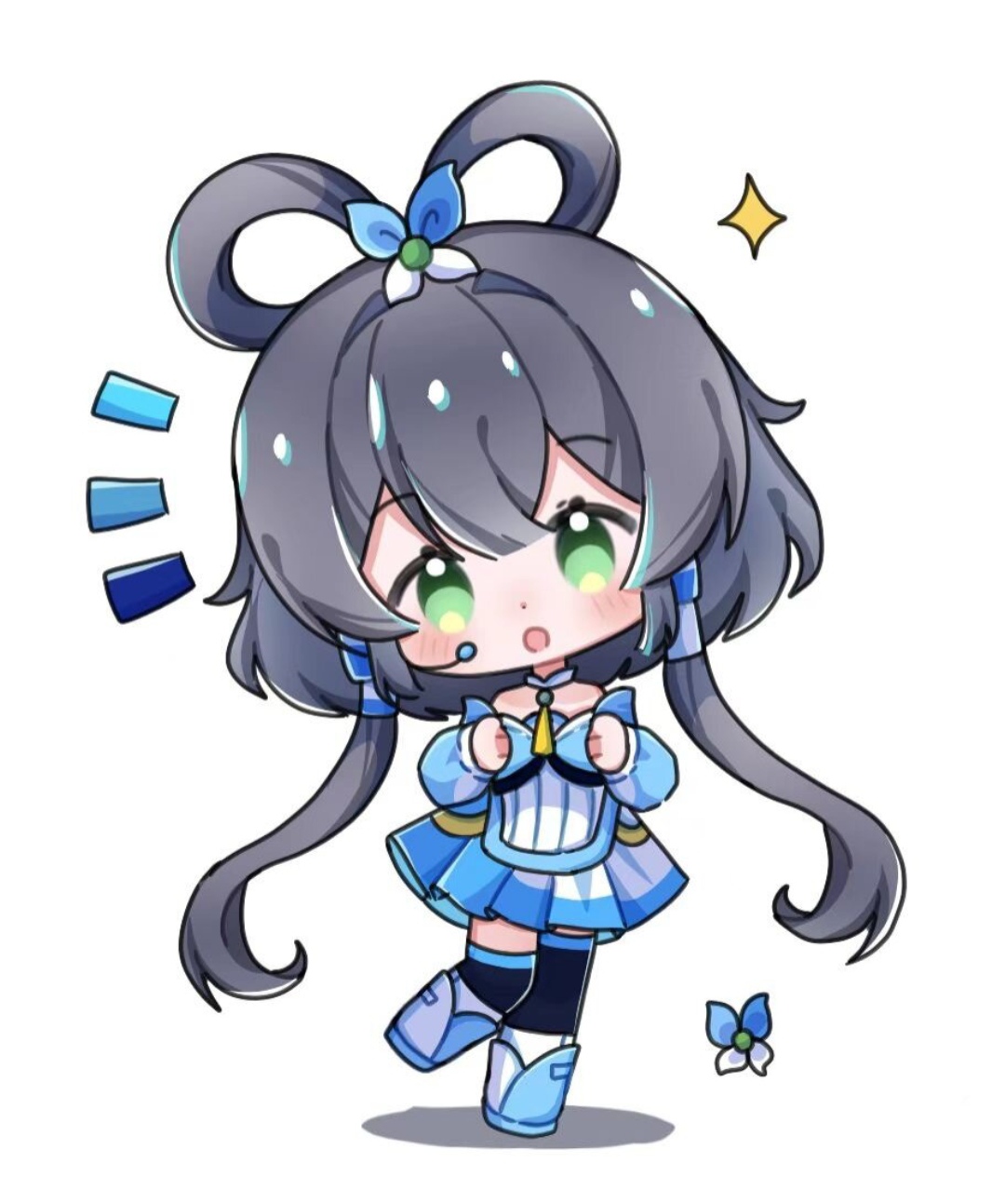 洛天依# 自己画的有点丑,希望路过的画佬们提点建议,谢谢了