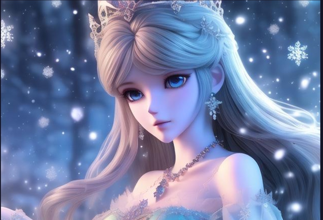 自制ai冰公主二次元美图来啦,勿喷勿盗#二次元专属交流地# #暮春谷雨