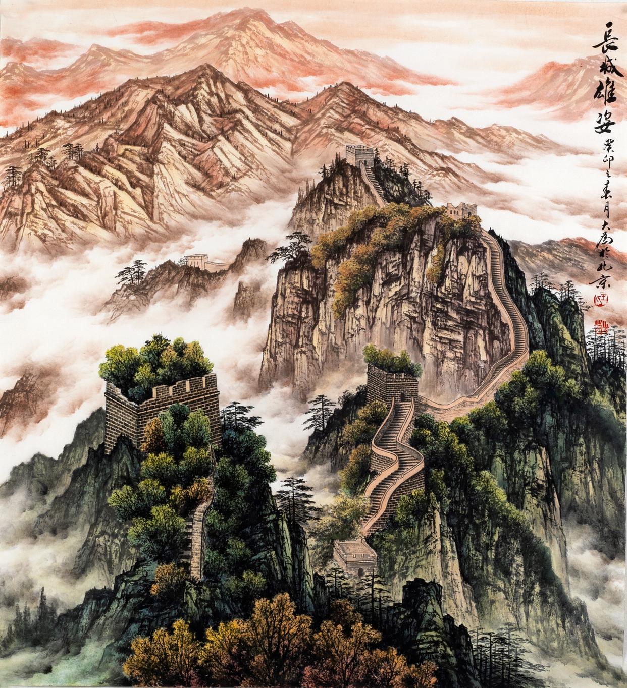 师承著名山水大师李可染,梁树年,孙其峰门下的弟子李松林,段其水先生