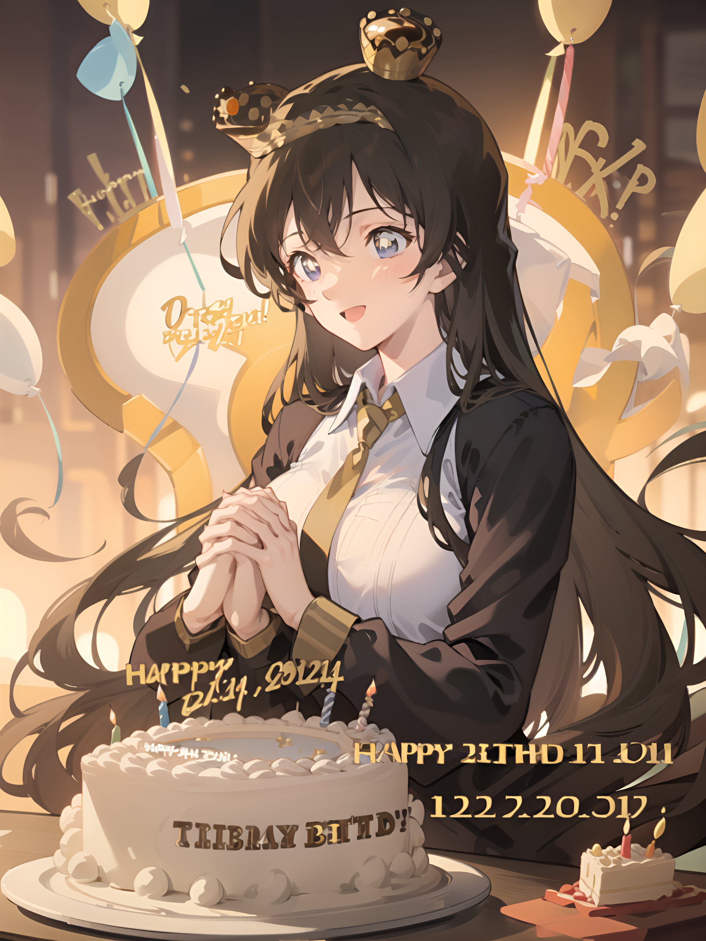 今天是兰酱的生日,给兰酱用ai做一个生日贺图,祝兰酱生日快乐呀