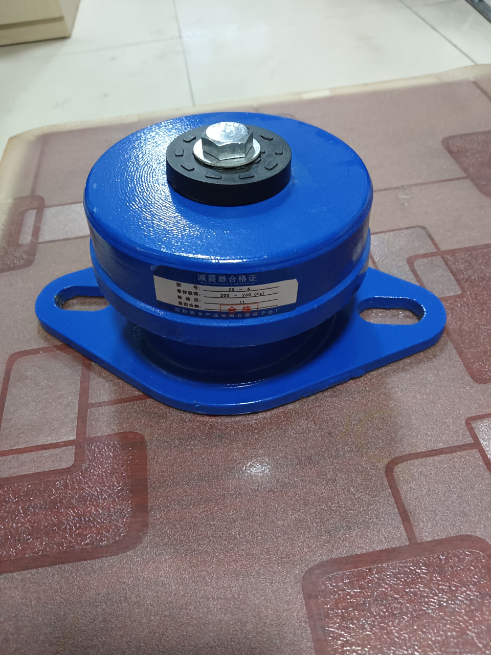 zd型阻尼弹簧减震器是风机用于落地安装比较常用的一种减震器.