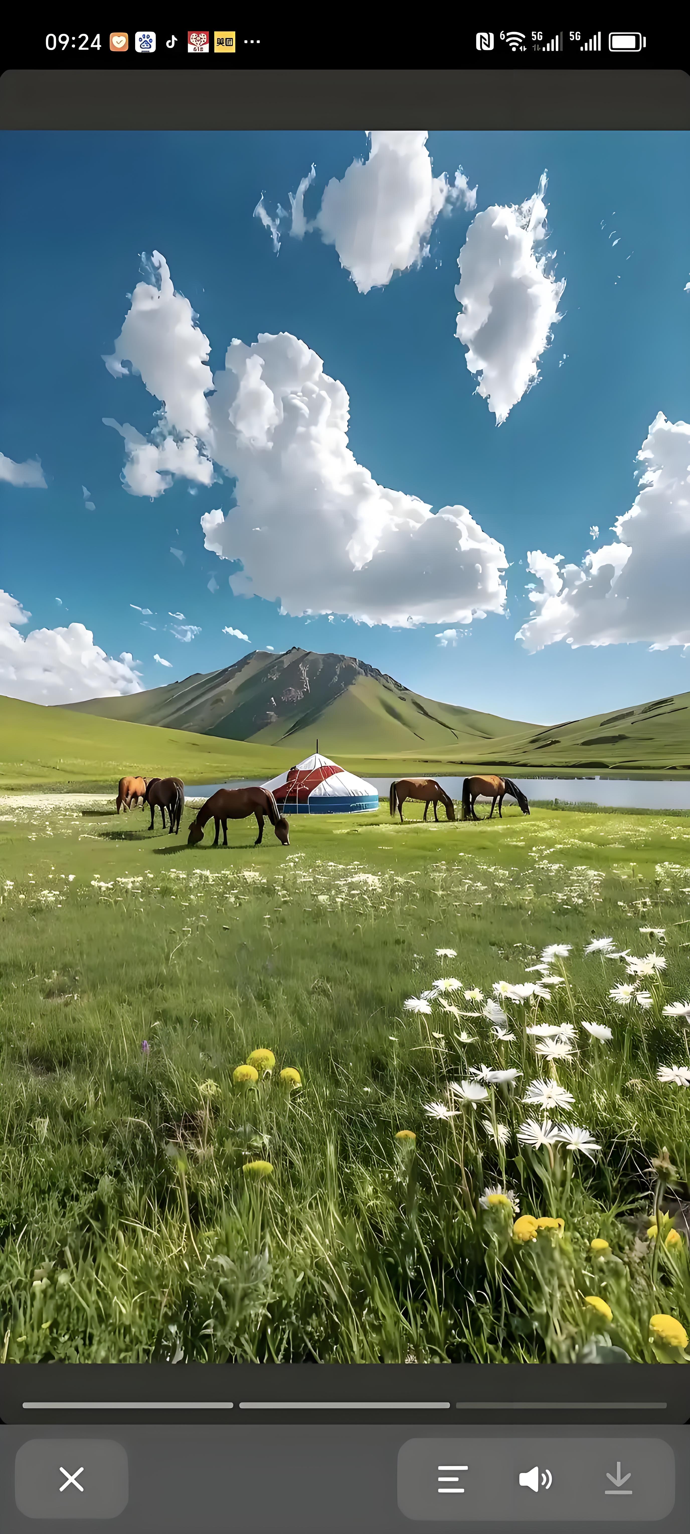 草原美景图片马头琴图片蒙古大草原骏马羊群呼伦贝尔的家乡照片姑娘
