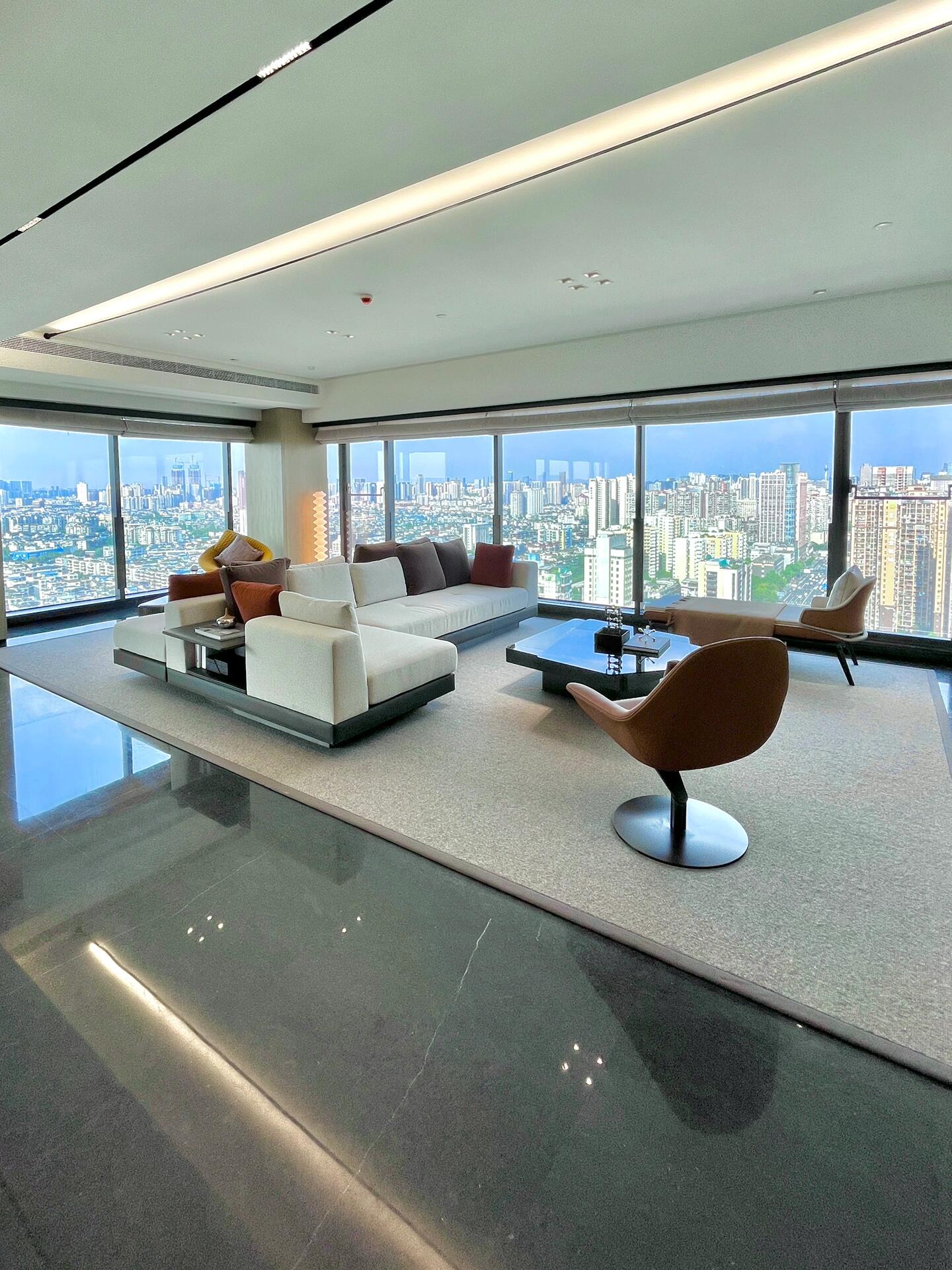 浣花溪豪宅 140平超大客厅 270°环幕云端该项目位于西南财大旁 整体