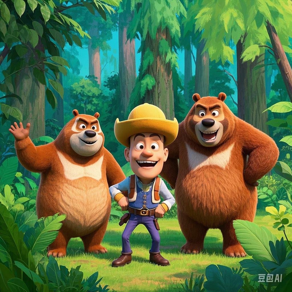 车上还装着奇怪的熊大熊二熊大熊二光头强熊出没图片光头强图片熊大