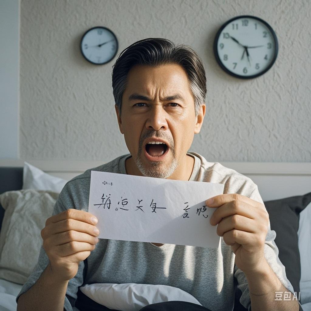 这天晚上临睡前,丈夫给妻子留了一张纸条,上写:我要上班,明天7点叫