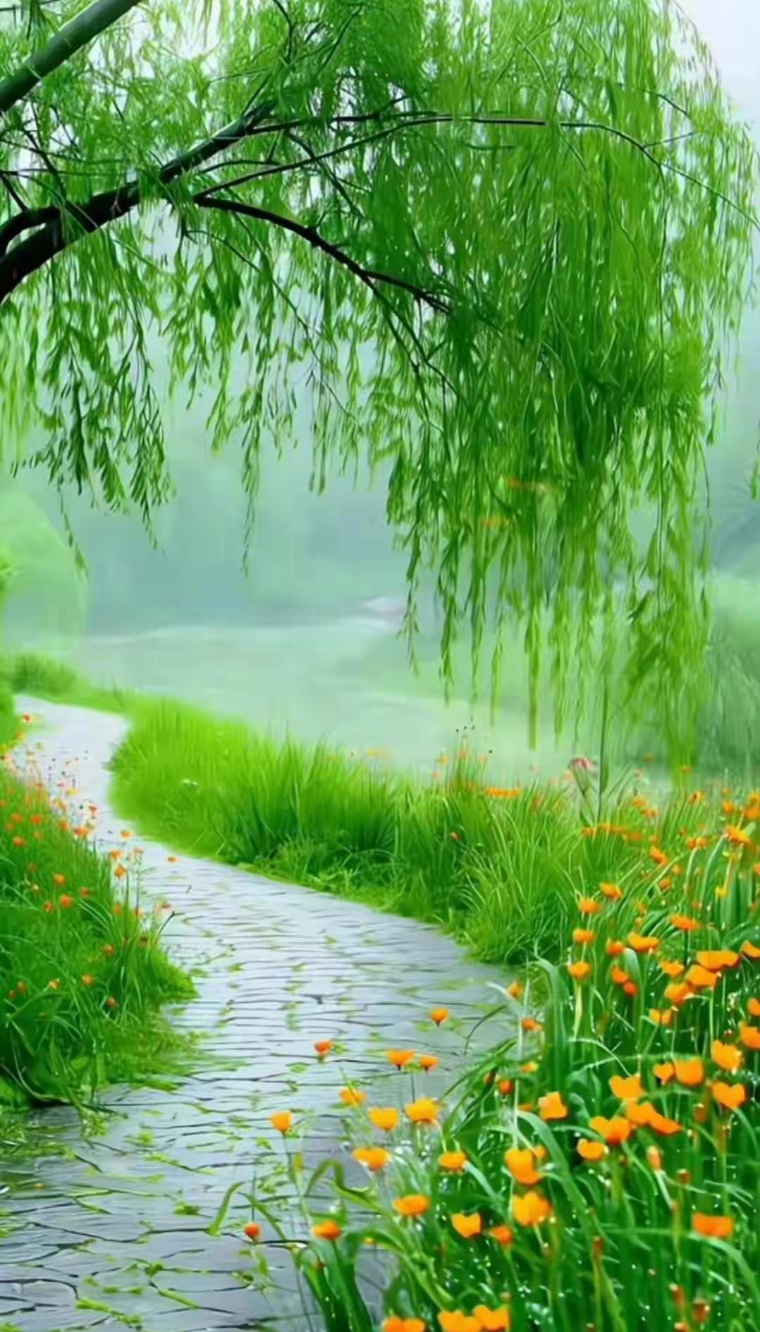 入眼这宁静的画卷,我仿佛穿越至古诗中的意境