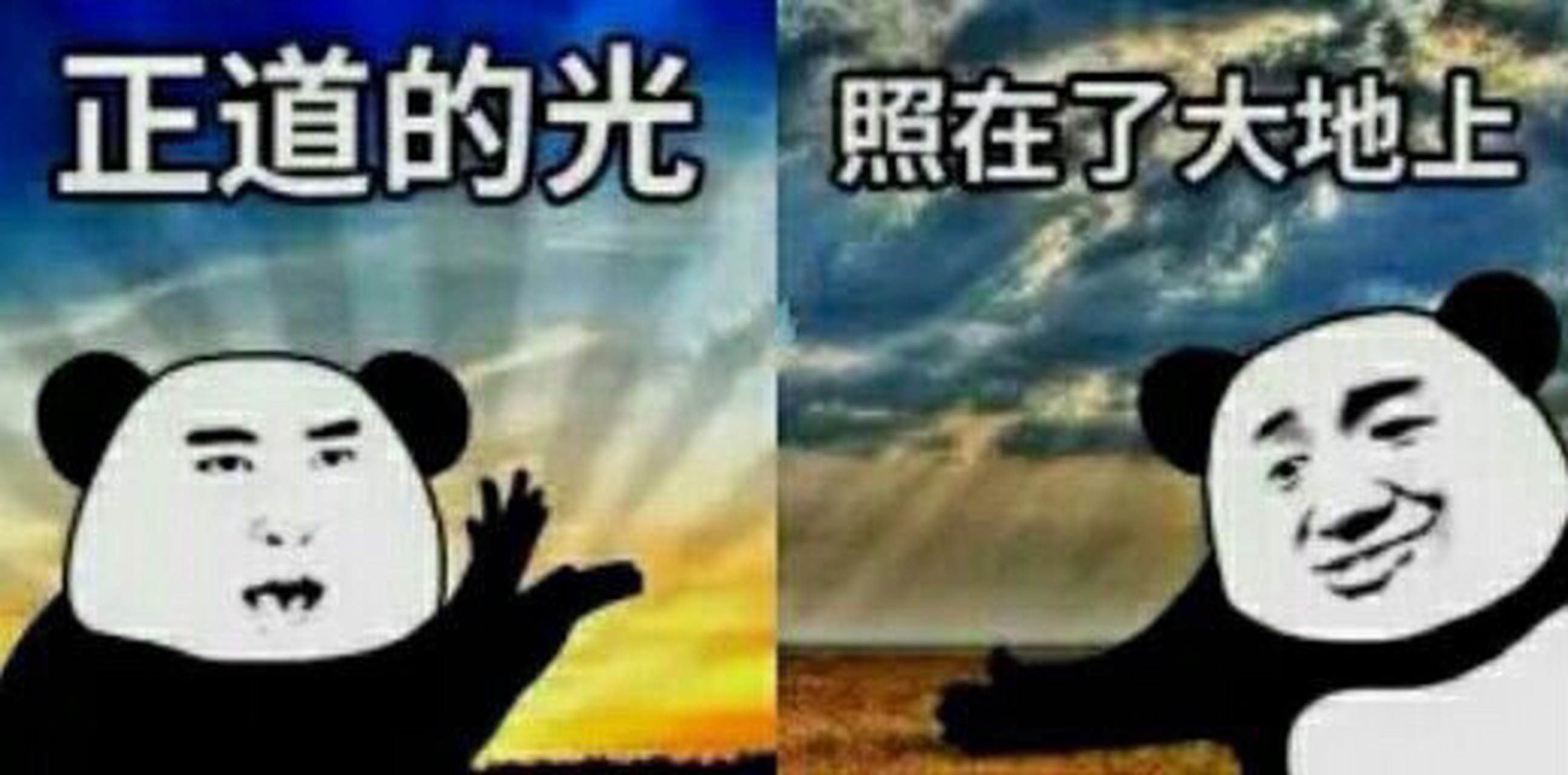 正道的光,照在了大地上(看底下)