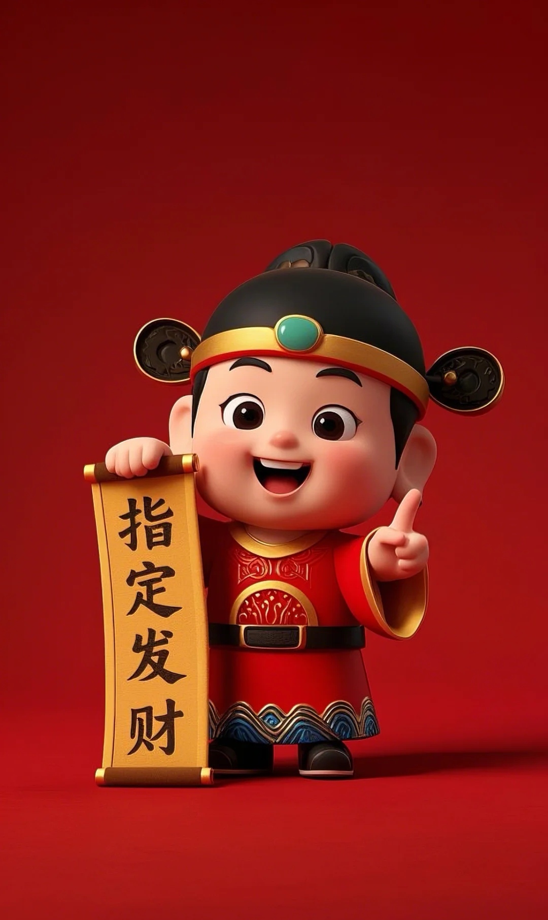 图片小财神图片可爱财神可爱小财神你指定发财图片喜庆的图片指定发财