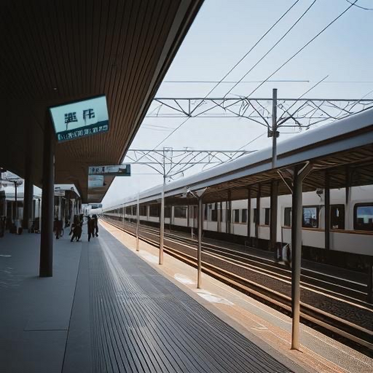 在东京一个繁忙的地铁站的站台上—东京品川车站的六号站台,一名39岁