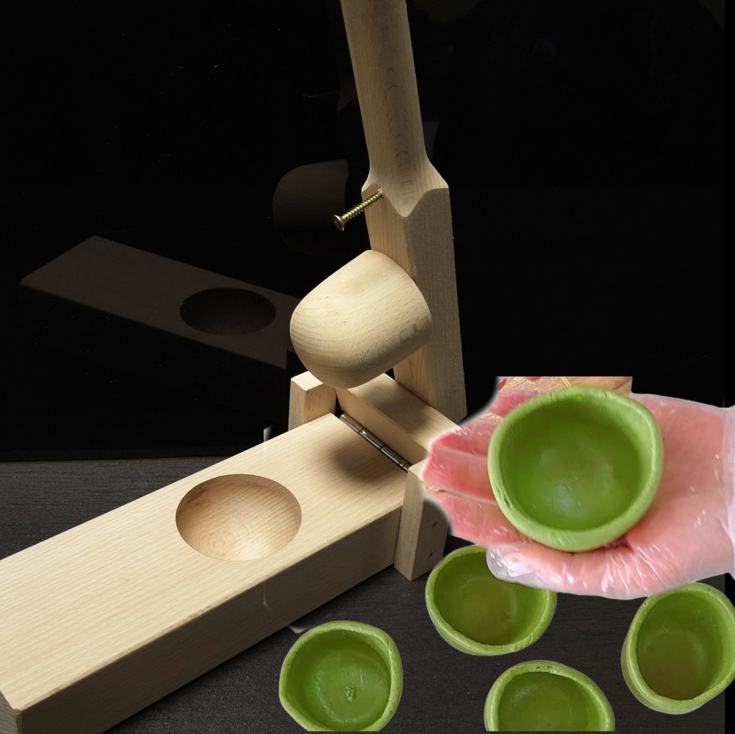 青团制作教程# 清明果压皮模具