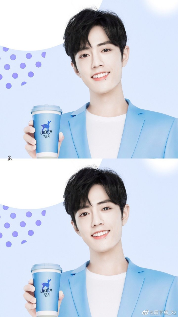 帅哥代言的小鹿茶