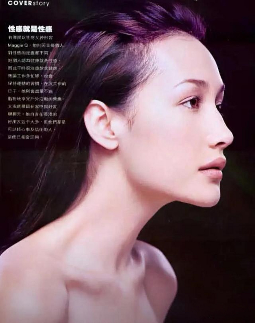 maggie q 李美琪,吴彦祖前女友,年轻时东西混血的长相十分优越,既清纯
