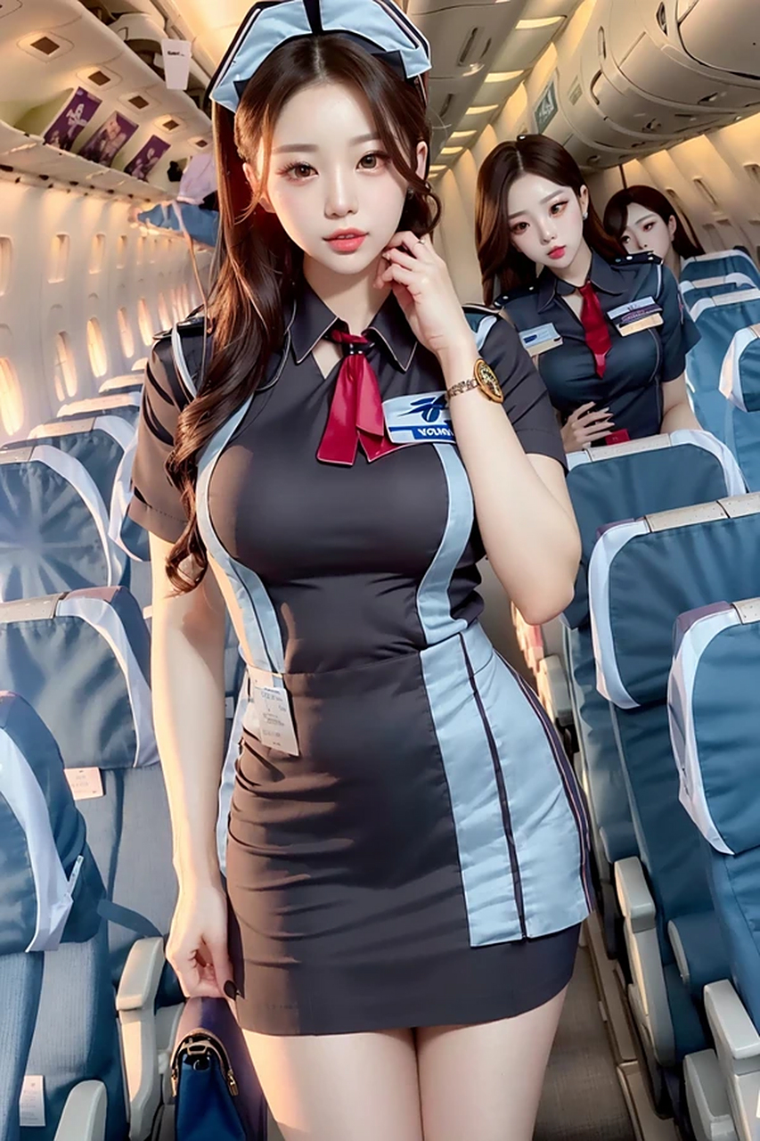 明星生图大赏# 诱人空姐制服