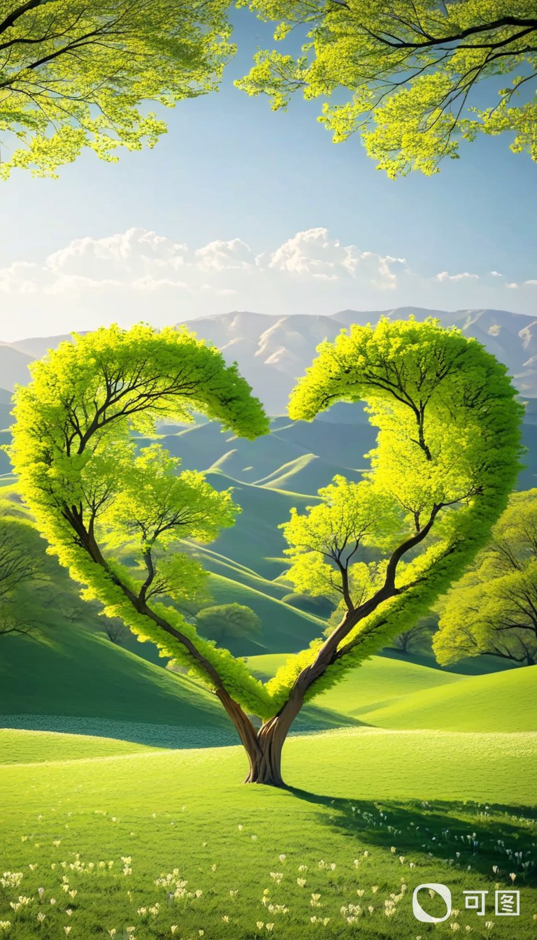 心形树也太有爱了吧!